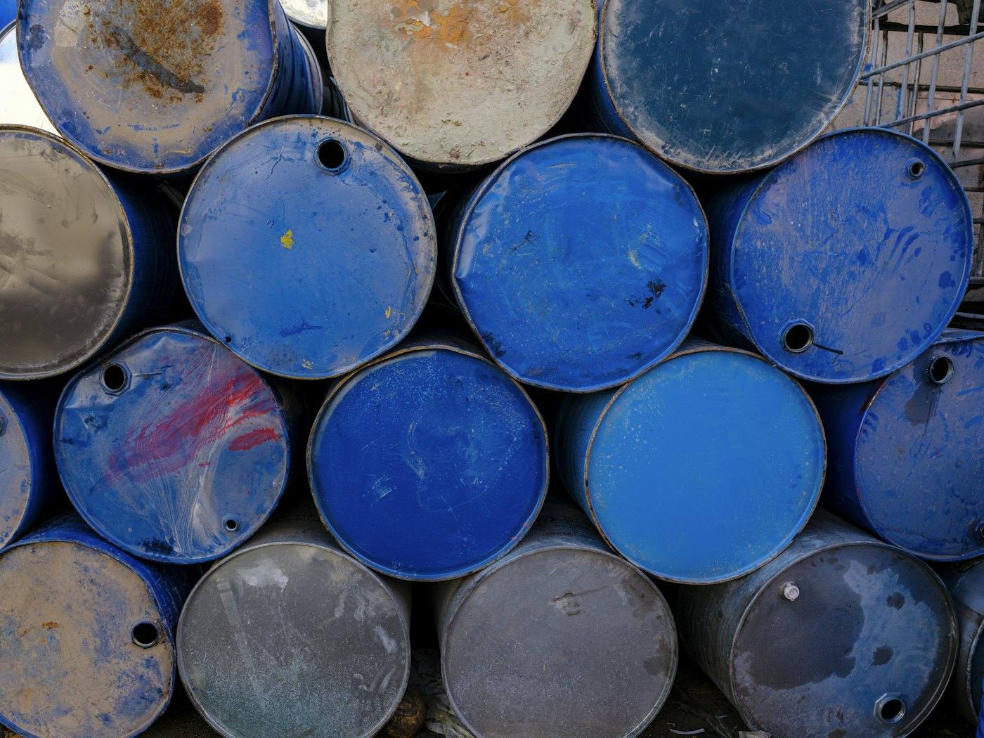 Industrial chemical drums