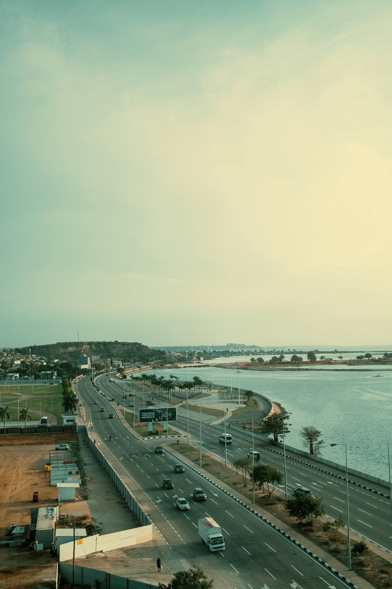 Luanda bay and coastal road